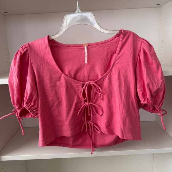 FREE PEOPLE Pink Kitty Tee - Picture 5 of 9